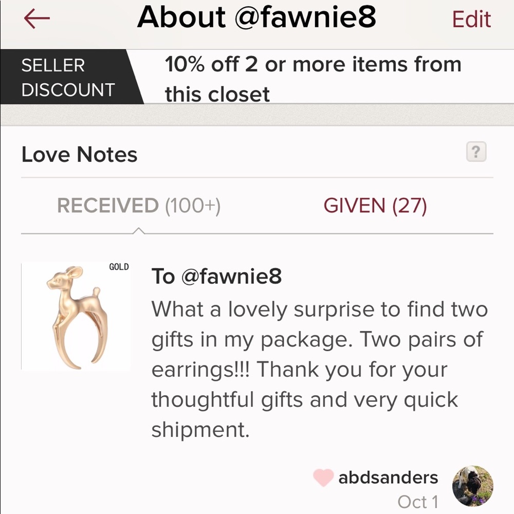 Welcome to Dear Fawn’s Boutique. Like to bookmark my 5 Star rated closet. - Picture 2 of 13